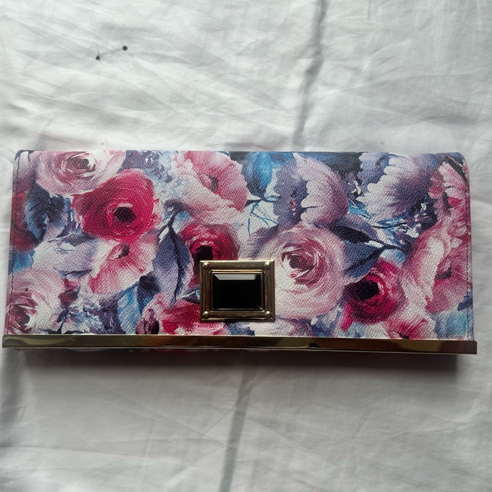 Evening Clutch Flower Pattern